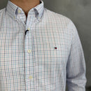 Camisa Social Tommy Hilfiger Oxford - Xadrez BR/AZ