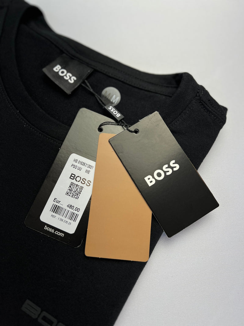 Camiseta Hugo Boss - Preta - Algodão Egípicio