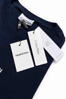 Camiseta Calvin Klein - Azul Marinho - Pima Chinese