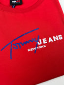 Camiseta Tommy Jeans - Vermelha - Pima Strech