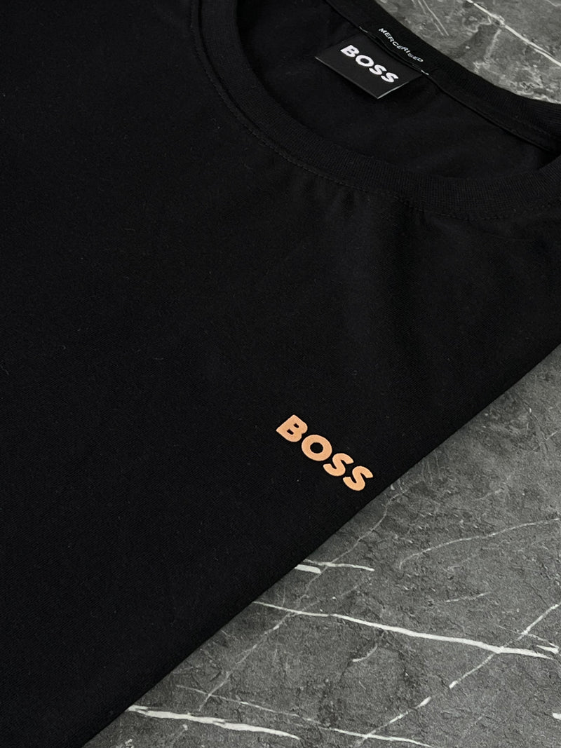 Camiseta Hugo Boss - Preta  - Seda Pima