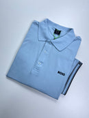 Camisa Gola Polo Hugo Boss - Azul Bebê