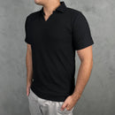 Gola Polo Zara Texturizada - Preta
