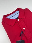 Camisa Gola Polo Plus Size Tommy Hilfiger - Vermelha