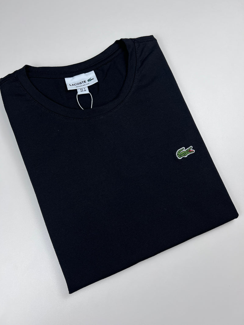 Camiseta Lacoste - Preta - Algodão Egípicio