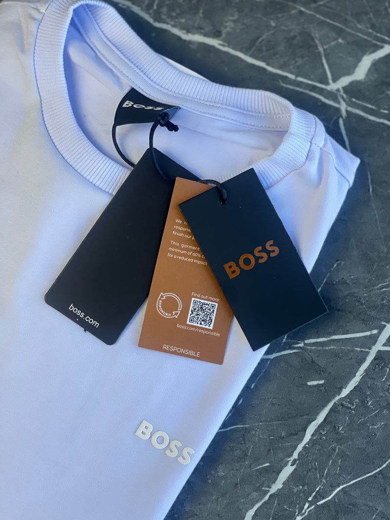 Camiseta Hugo Boss - Branca - Pima Strech