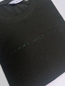 Camiseta Tommy Hilfiger - Verde Militar - Algodão Egípcio
