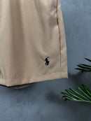 Short Tactel Premium Polo Ralph Lauren - Marrom Claro