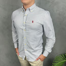Camisa Social Polo Ralph Lauren Oxford - Xadrez Br/Vm