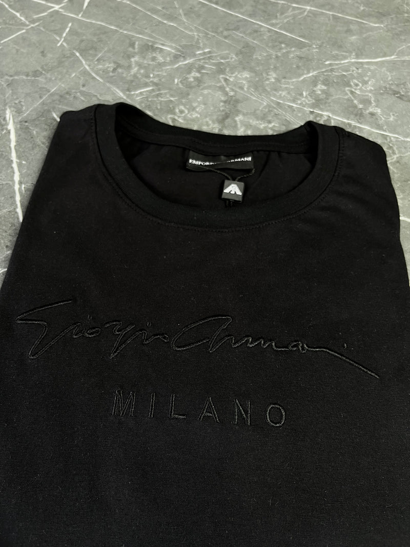 Camiseta Emporio Armani - Preta - Algodão Egípicio