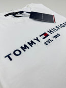 Camiseta Tommy Hilfiger - Branca - Pima Chinese