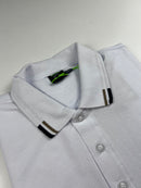 Camisa Gola Polo Hugo Boss -  Branca