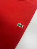 Camiseta Lacoste  - Vermelha  - Algodão Egípcio