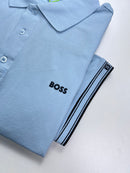 Camisa Gola Polo Hugo Boss - Azul Bebê