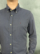 Camisa Social Tommy Hilfiger Oxford - Xadrez Az/Am