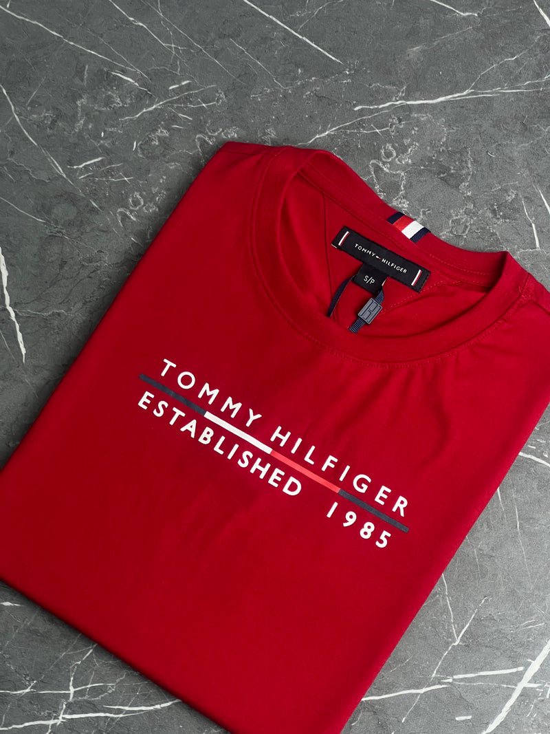 Camiseta Tommy Hilfiger - Vermelha - Seda Pima