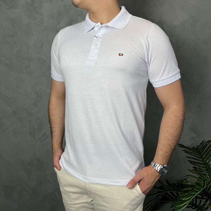 Camisa Gola Polo Enzo Milano - Branca