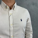 Camisa Social Polo Ralph Lauren Oxford - Caqui