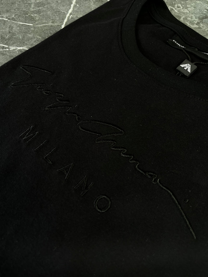 Camiseta Emporio Armani - Preta - Algodão Egípicio