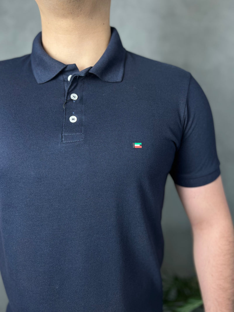 Camisa Gola Polo Enzo Milano - Azul Marinho