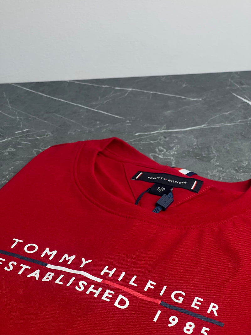 Camiseta Tommy Hilfiger - Vermelha - Seda Pima