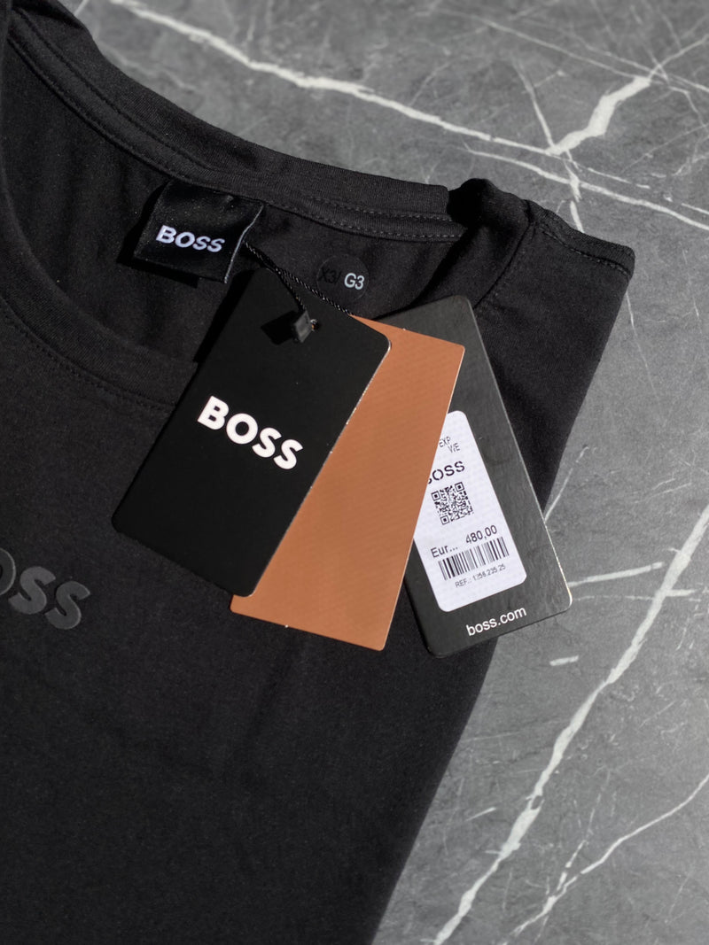 Camiseta Hugo Boss - Preta  - Algodão Egípicio