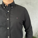 Camisa Social Tommy Hilfiger Oxford - Preta