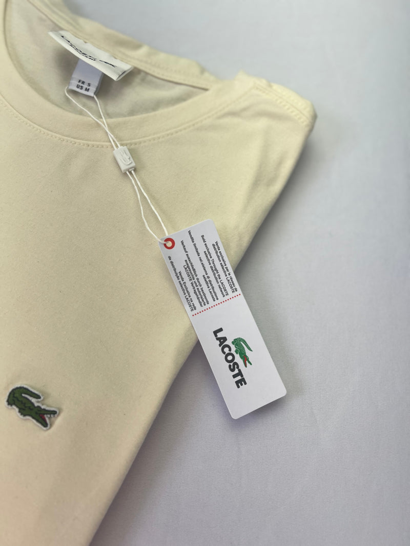 Camiseta Lacoste - Off White - Algodão Egípicio
