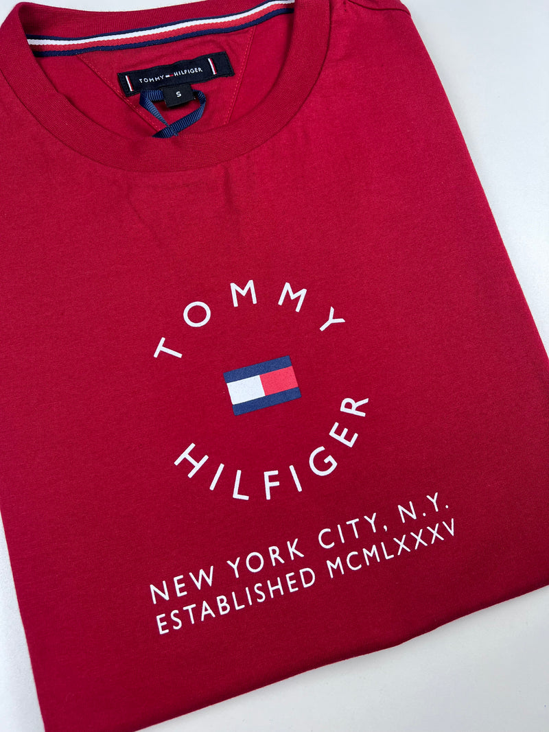 Camiseta Tommy Hilfiger - Vermelha - Seda Pima
