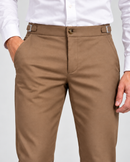 Calça Alfaiataria Milão - Marrom Claro
