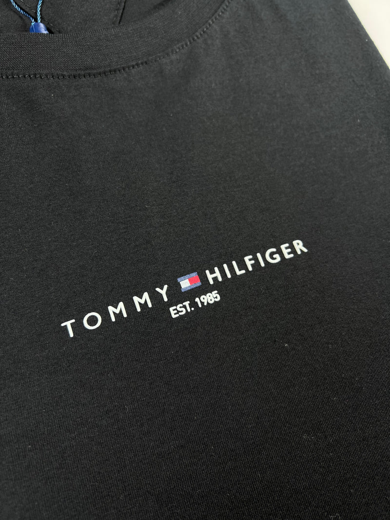 Camiseta Tommy Hilfiger - Preta - Seda Pima
