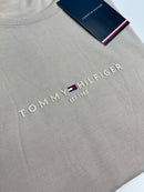 Camiseta Tommy Hilfiger - Bege - Algodão Egípcio