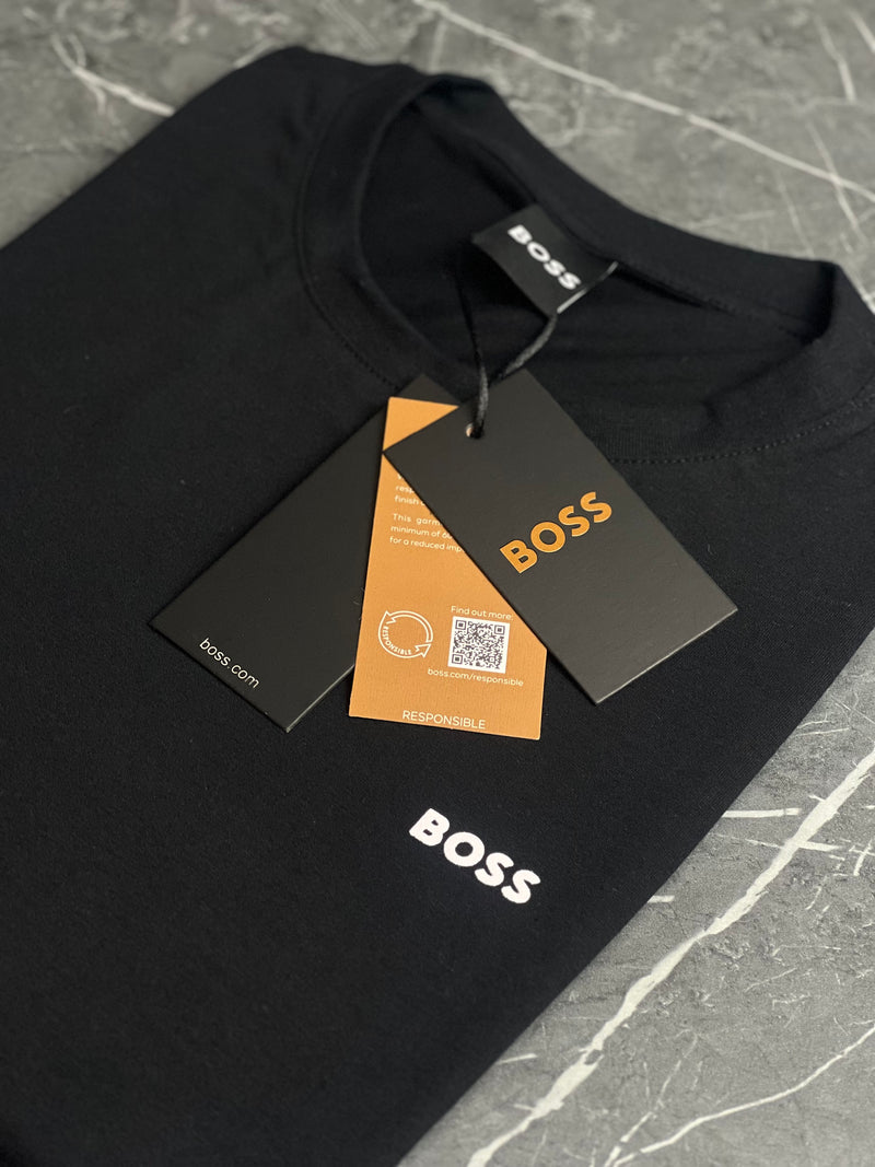 Camiseta Hugo Boss - Preta - Seda Pima