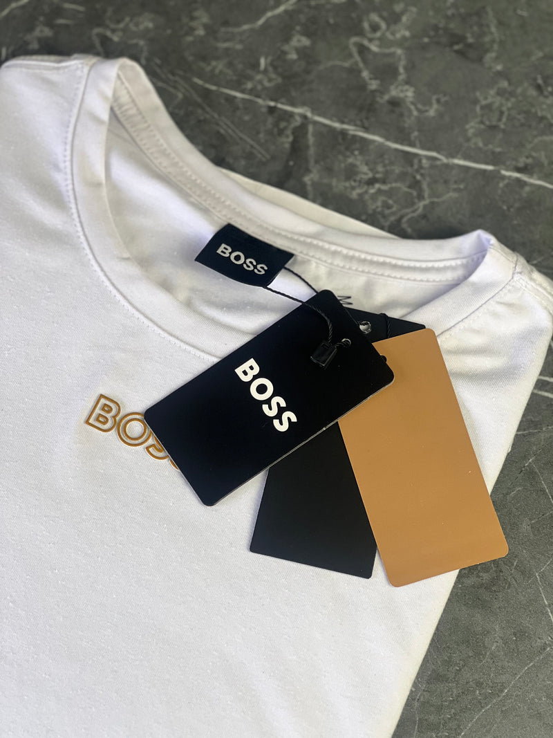 Camiseta Hugo Boss - Branca - Algodão Egípicio