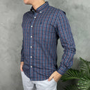 Camisa Social Azul VRM/BR Polo Ralph Lauren Oxford - Xadrez