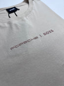 Camiseta Porsche x Boss - Bege - Seda Pima