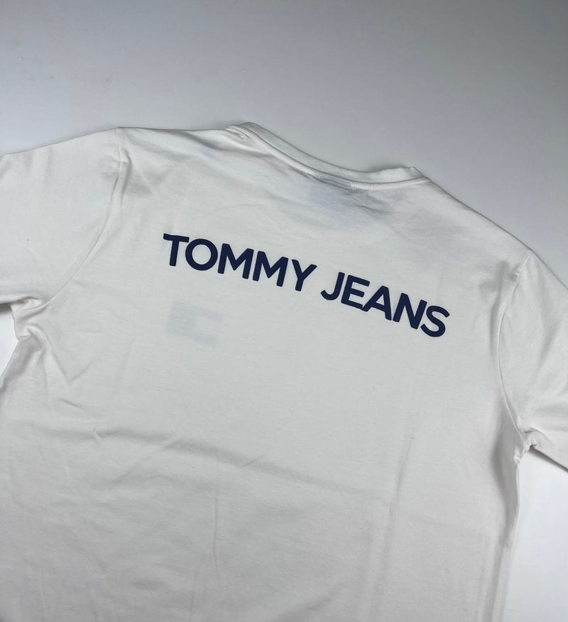 Camiseta Tommy Jeans - Off White - Pima Strech