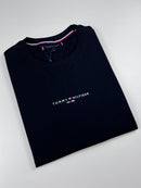 Camiseta Tommy Hilfiger - Preta - Seda Pima