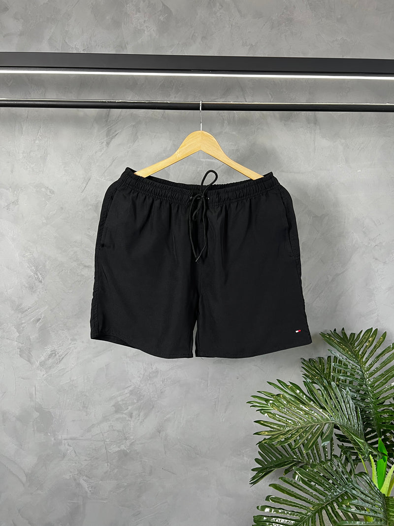Short Tactel Tommy Hilfiger - Preto