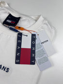 Camiseta Tommy Jeans - Off White - Seda Pima