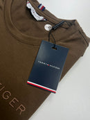 Camiseta Tommy Hilfiger - Marrom - Algodão Egípcio
