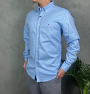Camisa Social Tommy Hilfiger Regular - Azul Bebê
