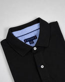 Camisa Gola Polo Tommy Hilfiger - Preta