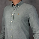 Camisa Social Polo Ralph Lauren - Verde - Linho