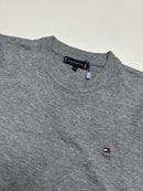 Suéter Tommy Hilfiger Importado Gola Redonda  - Cinza