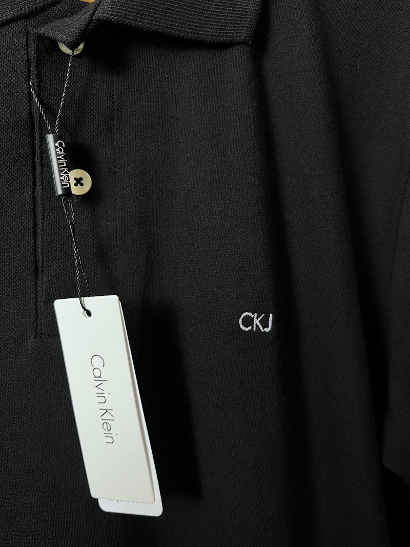 Camisa Gola Polo Calvin Klein  - Preta
