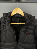 Jaqueta Puffer  Peluciada Tommy Hilfiger - Preta