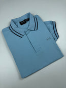 Camisa Gola Polo Armani Exchange   - Azul Bebê