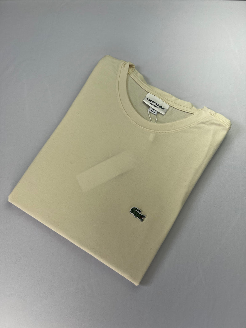 Camiseta Lacoste - Off White - Algodão Egípicio