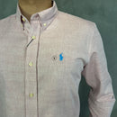 Camisa Social Polo Ralph Lauren Oxford - Rosa